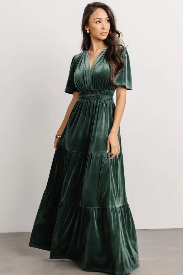 Baltic Born Maxi Dresses Artemis Velvet Maxi Dress Deep Lagoon 8211 Women Baltic Born Maxi Dresses Artemis Velvet Maxi Dress Deep Lagoon 8211 Women