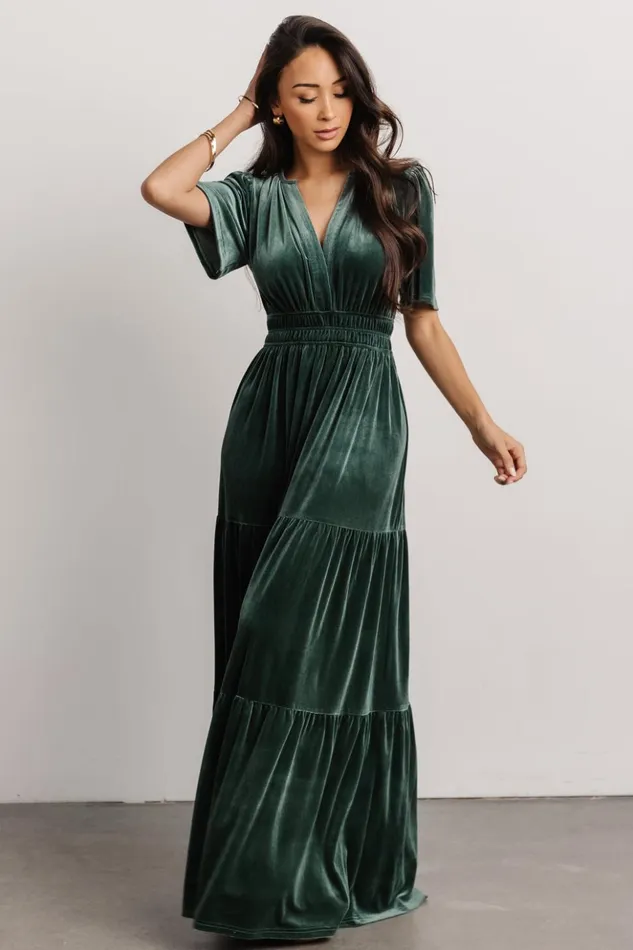Baltic Born Maxi Dresses Artemis Velvet Maxi Dress Deep Lagoon 8211 Women Baltic Born Maxi Dresses Artemis Velvet Maxi Dress Deep Lagoon 8211 Women
