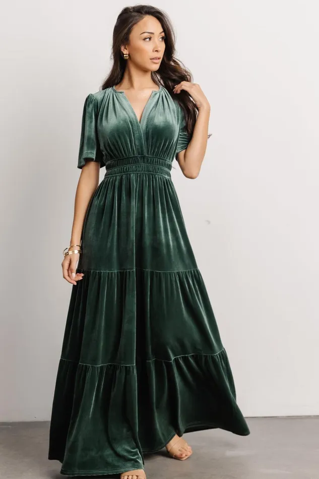 Baltic Born Maxi Dresses Artemis Velvet Maxi Dress Deep Lagoon 8211 Women Baltic Born Maxi Dresses Artemis Velvet Maxi Dress Deep Lagoon 8211 Women
