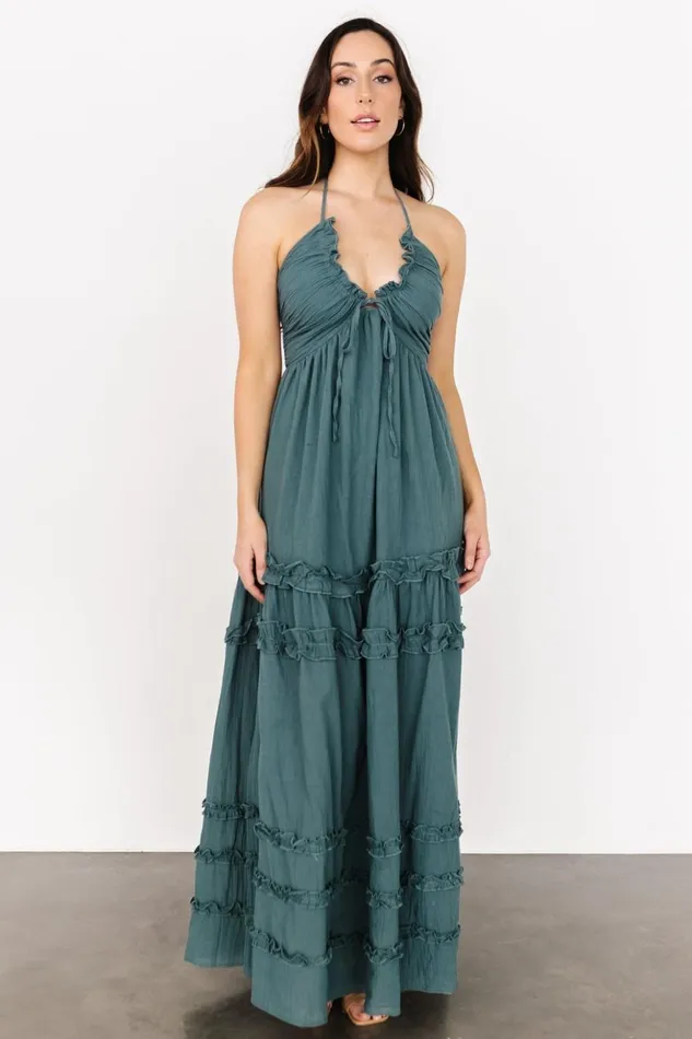 Baltic Born Maxi Dresses Augusta Halter Neck Maxi Dress Dusty Jade 8211 Women Baltic Born Maxi Dresses Augusta Halter Neck Maxi Dress Dusty Jade 8211 Women