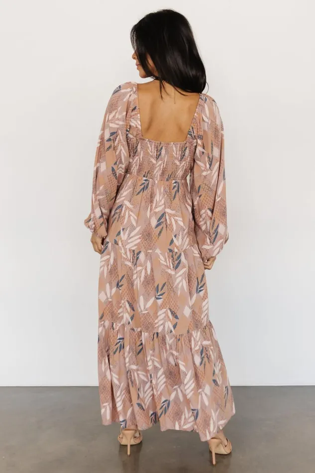 Baltic Born Maxi Dresses Barbara Maxi Dress Dusty Mauve Print 8211 Women Baltic Born Maxi Dresses Barbara Maxi Dress Dusty Mauve Print 8211 Women