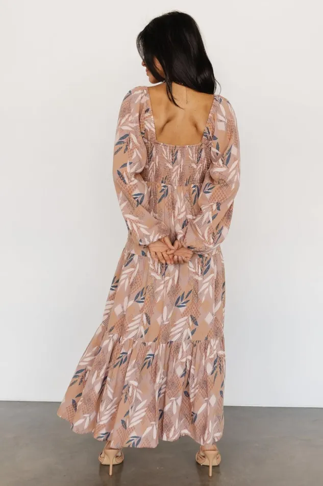 Baltic Born Maxi Dresses Barbara Maxi Dress Dusty Mauve Print 8211 Women Baltic Born Maxi Dresses Barbara Maxi Dress Dusty Mauve Print 8211 Women