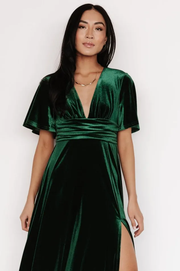 Baltic Born Maxi Dresses Berenice Velvet Maxi Dress Emerald 8211 Women Baltic Born Maxi Dresses Berenice Velvet Maxi Dress Emerald 8211 Women