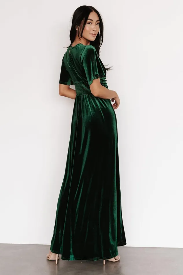 Baltic Born Maxi Dresses Berenice Velvet Maxi Dress Emerald 8211 Women Baltic Born Maxi Dresses Berenice Velvet Maxi Dress Emerald 8211 Women