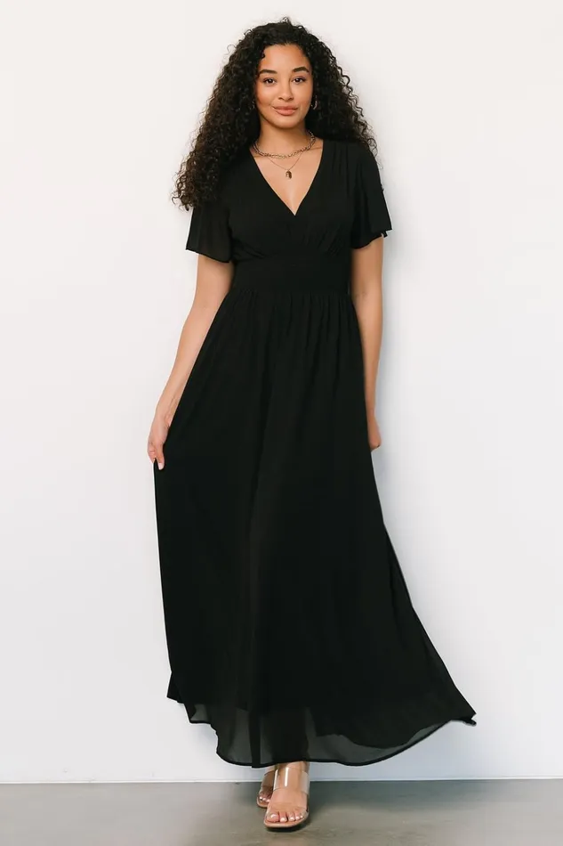 Baltic Born Maxi Dresses Birdie Maxi Dress Black 8211 Women Baltic Born Maxi Dresses Birdie Maxi Dress Black 8211 Women