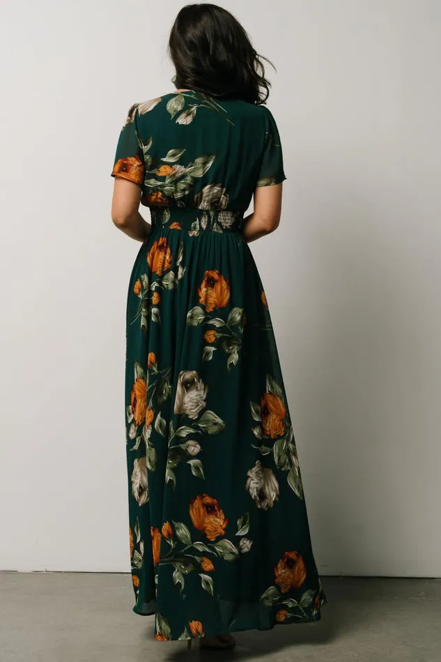 Baltic Born Maxi Dresses Birdie Maxi Dress Deep Topaz Floral 8211 Women Baltic Born Maxi Dresses Birdie Maxi Dress Deep Topaz Floral 8211 Women