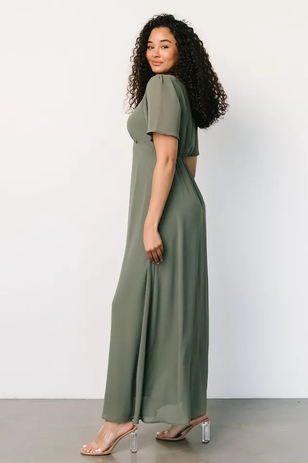 Baltic Born Maxi Dresses Esti Maxi Dress Dark Sage 8211 Women Baltic Born Maxi Dresses Esti Maxi Dress Dark Sage 8211 Women