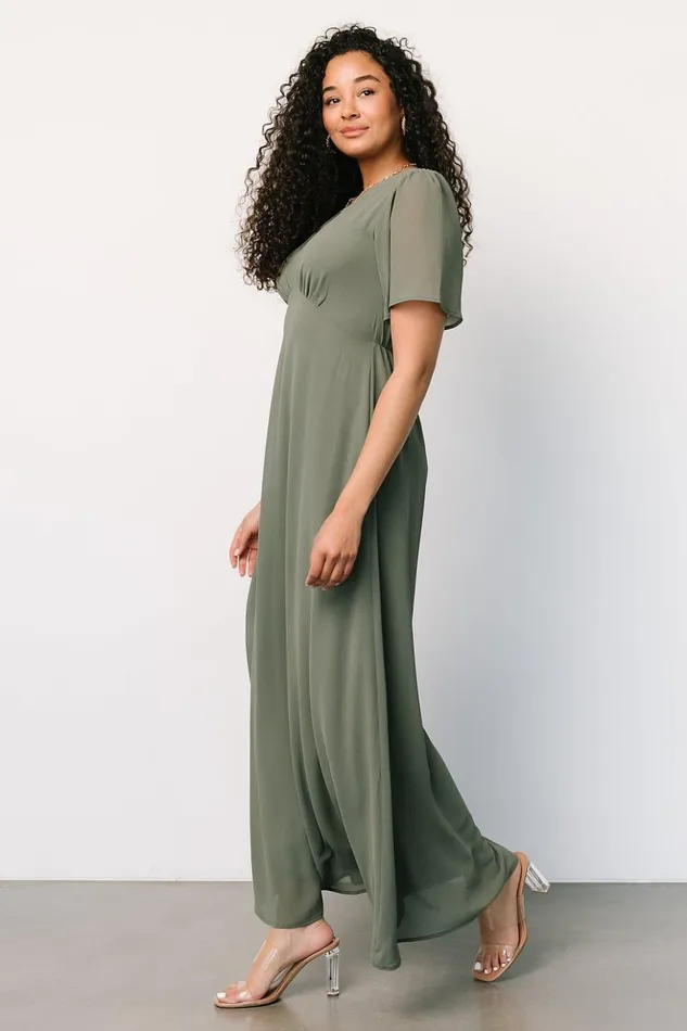 Baltic Born Maxi Dresses Esti Maxi Dress Dark Sage 8211 Women Baltic Born Maxi Dresses Esti Maxi Dress Dark Sage 8211 Women