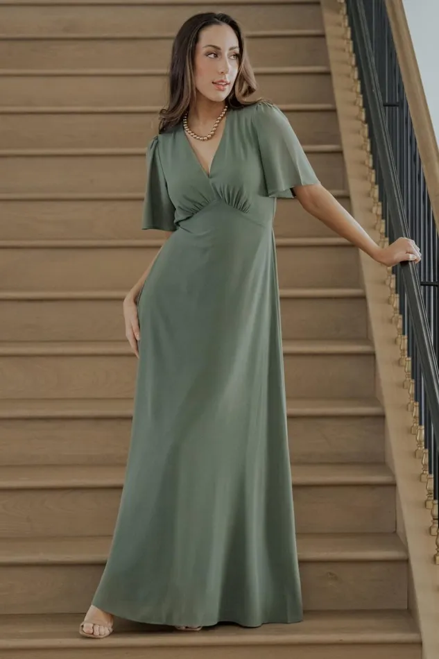 Baltic Born Maxi Dresses Esti Maxi Dress Dark Sage 8211 Women Baltic Born Maxi Dresses Esti Maxi Dress Dark Sage 8211 Women