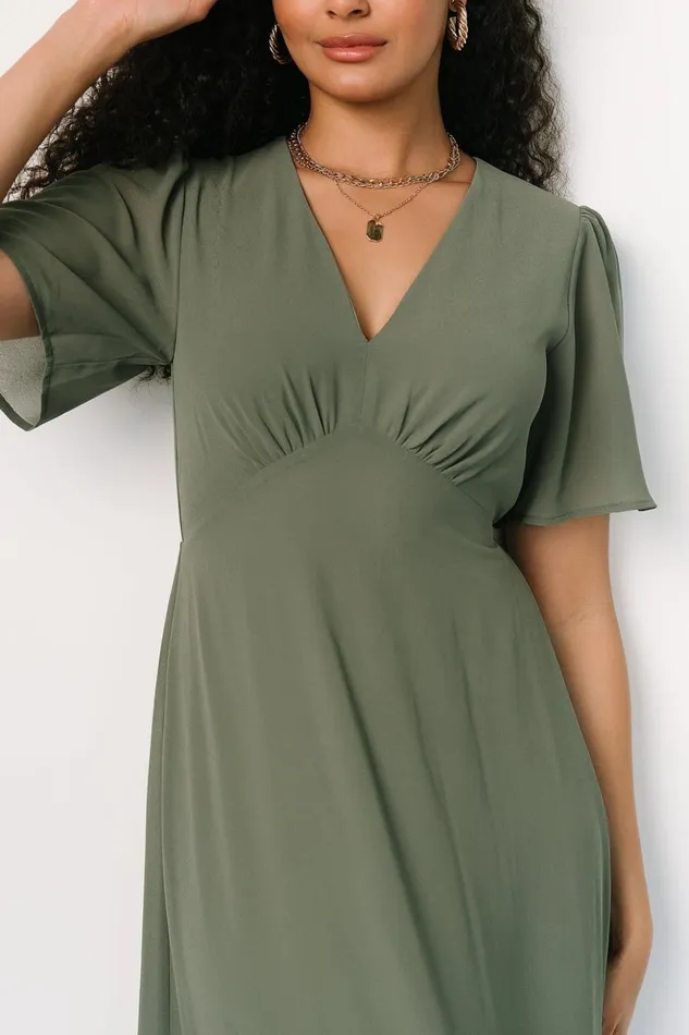 Baltic Born Maxi Dresses Esti Maxi Dress Dark Sage 8211 Women Baltic Born Maxi Dresses Esti Maxi Dress Dark Sage 8211 Women