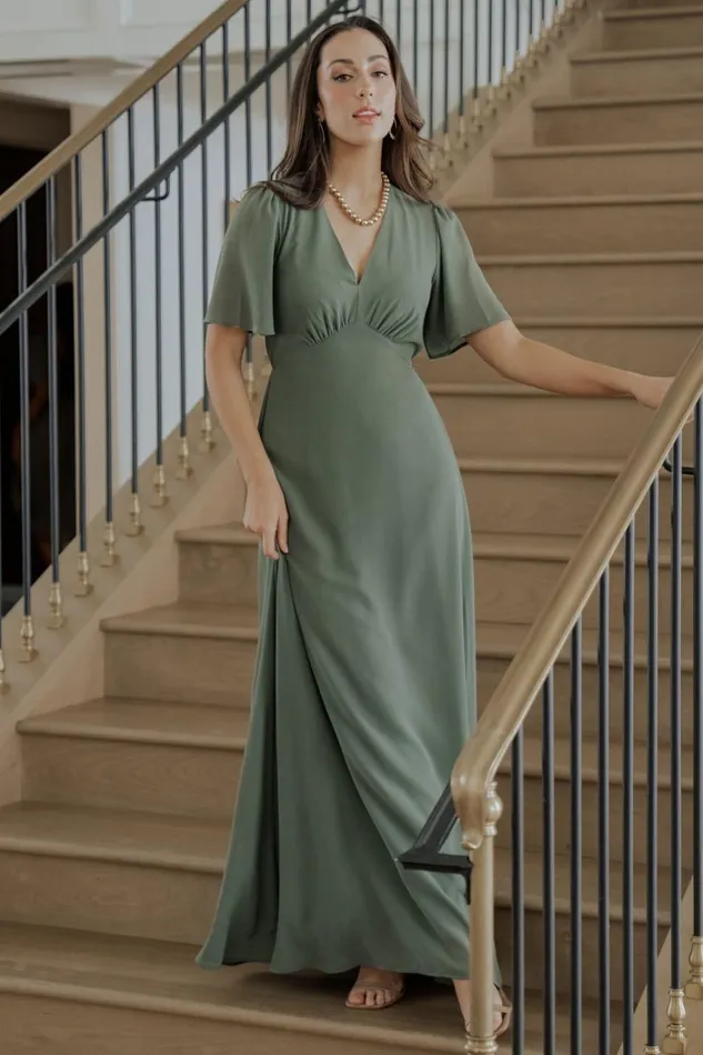 Baltic Born Maxi Dresses Esti Maxi Dress Dark Sage 8211 Women Baltic Born Maxi Dresses Esti Maxi Dress Dark Sage 8211 Women