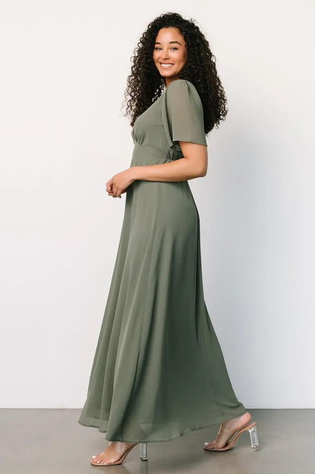 Baltic Born Maxi Dresses Esti Maxi Dress Dark Sage 8211 Women Baltic Born Maxi Dresses Esti Maxi Dress Dark Sage 8211 Women