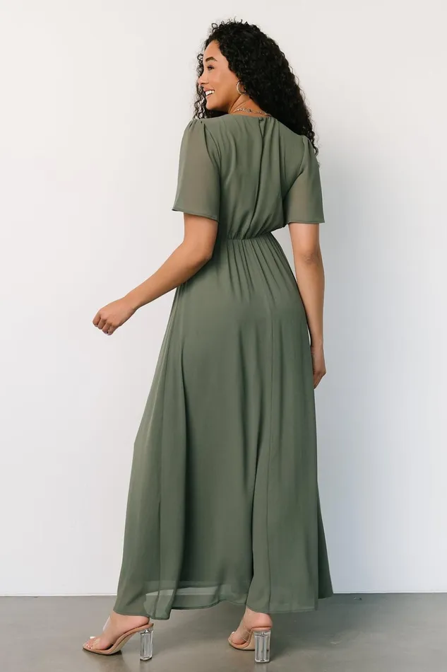 Baltic Born Maxi Dresses Esti Maxi Dress Dark Sage 8211 Women Baltic Born Maxi Dresses Esti Maxi Dress Dark Sage 8211 Women