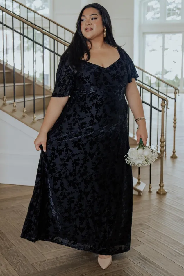 Baltic Born Maxi Dresses Everley Velvet Maxi Dress Black 8211 Women Baltic Born Maxi Dresses Everley Velvet Maxi Dress Black 8211 Women