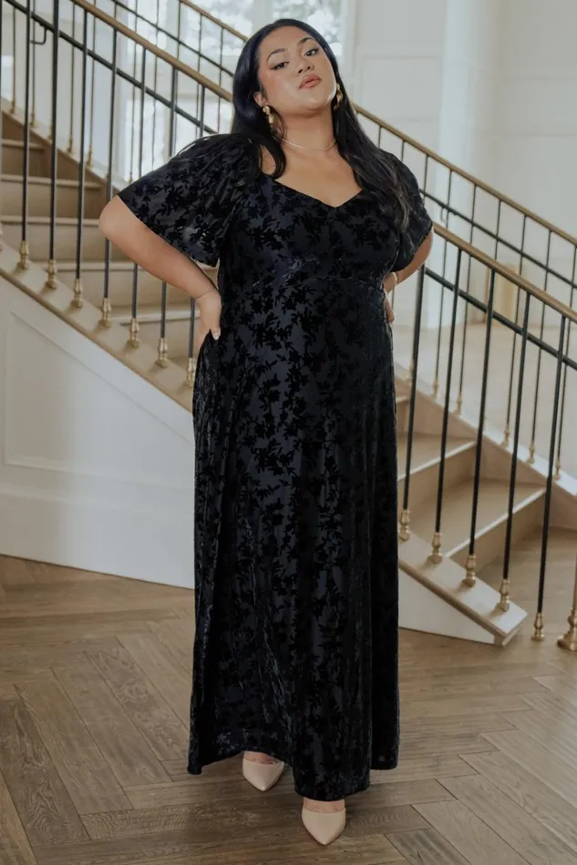 Baltic Born Maxi Dresses Everley Velvet Maxi Dress Black 8211 Women Baltic Born Maxi Dresses Everley Velvet Maxi Dress Black 8211 Women