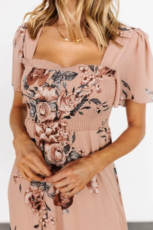 Baltic Born Maxi Dresses Fleur Maxi Dress Nude Floral 8211 Women Baltic Born Maxi Dresses Fleur Maxi Dress Nude Floral 8211 Women