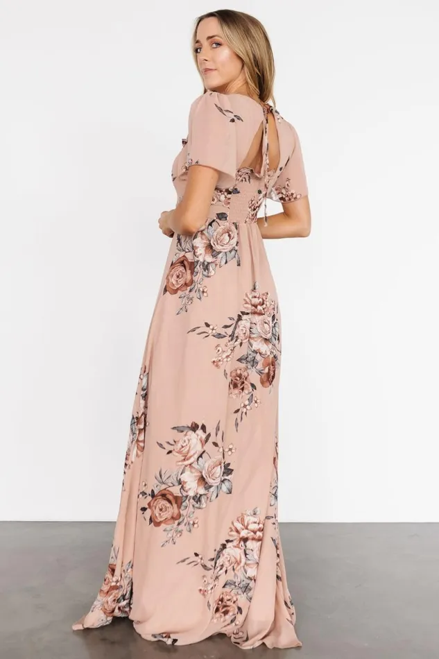 Baltic Born Maxi Dresses Fleur Maxi Dress Nude Floral 8211 Women Baltic Born Maxi Dresses Fleur Maxi Dress Nude Floral 8211 Women