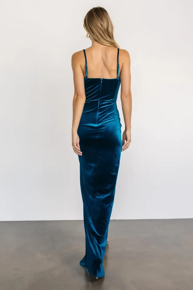 Baltic Born Maxi Dresses Gaia Velvet Gown Topaz 8211 Women Baltic Born Maxi Dresses Gaia Velvet Gown Topaz 8211 Women