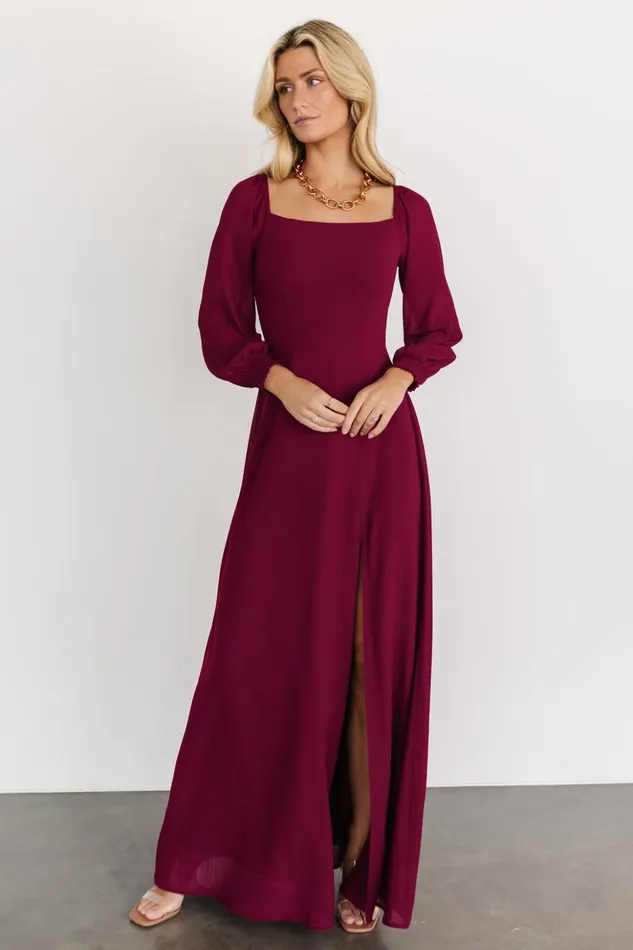 Baltic Born Maxi Dresses Giselle Maxi Dress Mulberry 8211 Women Baltic Born Maxi Dresses Giselle Maxi Dress Mulberry 8211 Women