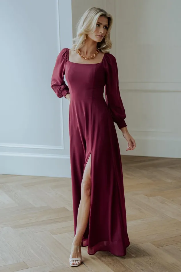 Baltic Born Maxi Dresses Giselle Maxi Dress Mulberry 8211 Women Baltic Born Maxi Dresses Giselle Maxi Dress Mulberry 8211 Women