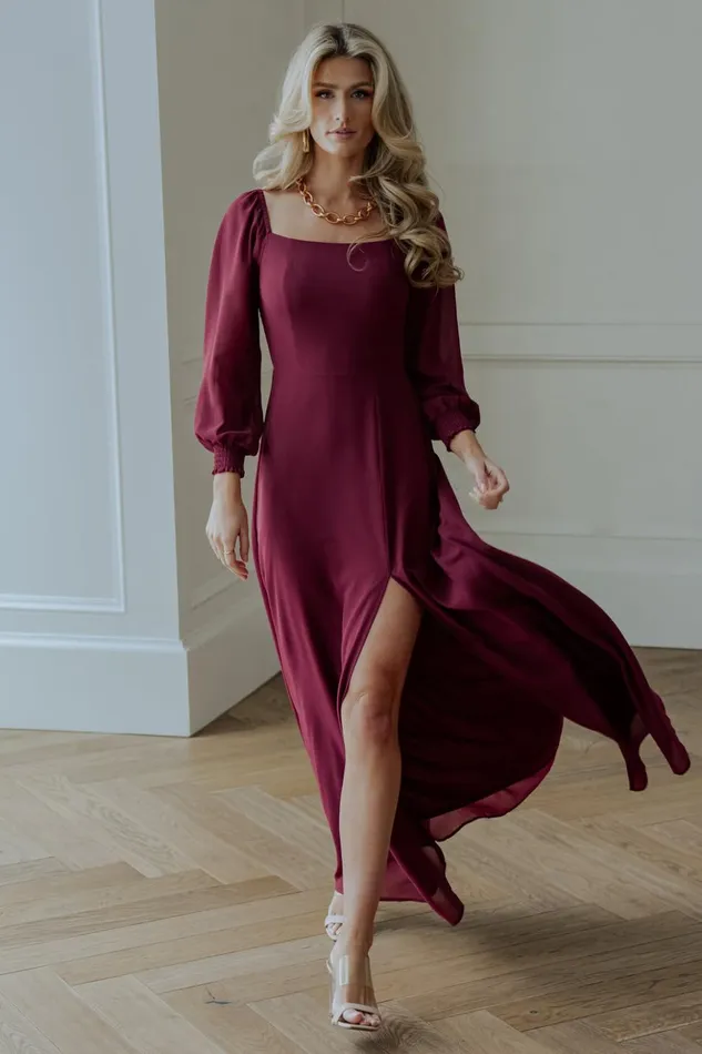 Baltic Born Maxi Dresses Giselle Maxi Dress Mulberry 8211 Women Baltic Born Maxi Dresses Giselle Maxi Dress Mulberry 8211 Women