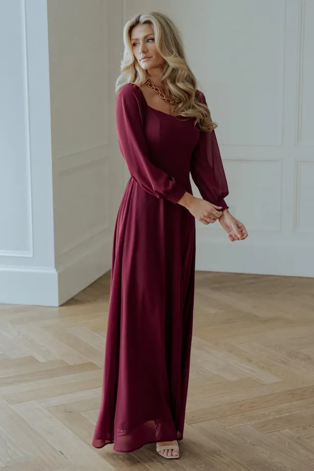 Baltic Born Maxi Dresses Giselle Maxi Dress Mulberry 8211 Women Baltic Born Maxi Dresses Giselle Maxi Dress Mulberry 8211 Women