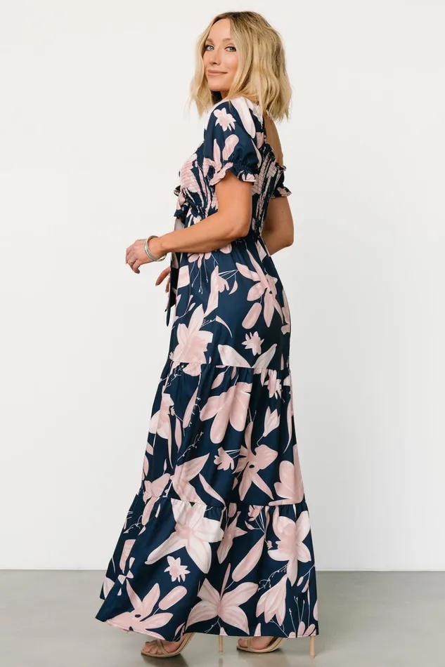 Baltic Born Maxi Dresses Hilaria Maxi Dress Navy Blush 8211 Women Baltic Born Maxi Dresses Hilaria Maxi Dress Navy Blush 8211 Women