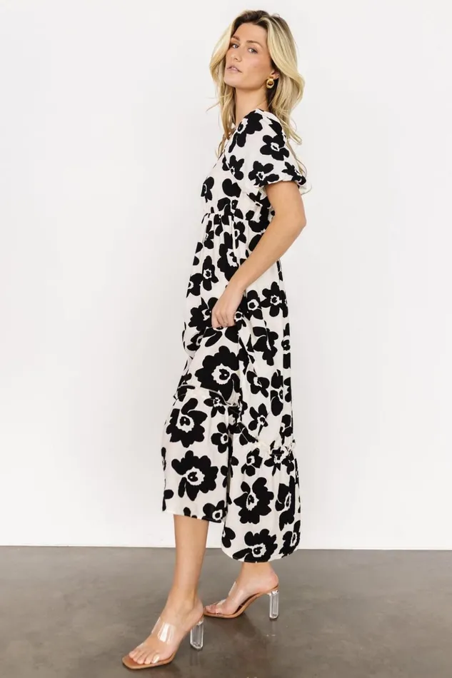 Baltic Born Maxi Dresses Kasey Maxi Dress Black Ivory Print 8211 Women Baltic Born Maxi Dresses Kasey Maxi Dress Black Ivory Print 8211 Women