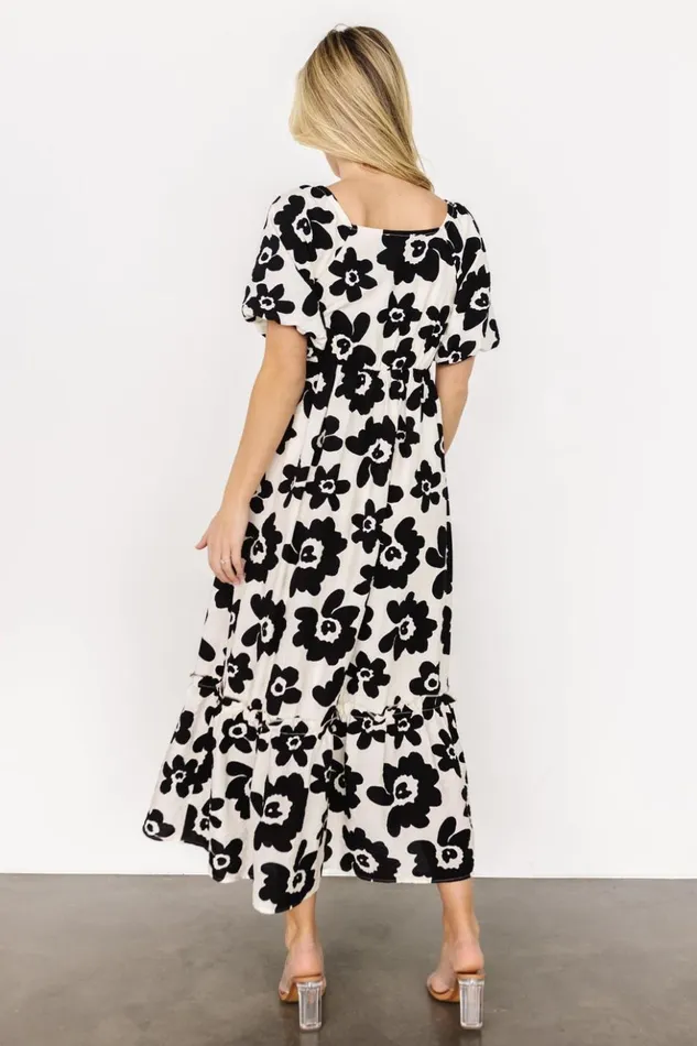 Baltic Born Maxi Dresses Kasey Maxi Dress Black Ivory Print 8211 Women Baltic Born Maxi Dresses Kasey Maxi Dress Black Ivory Print 8211 Women