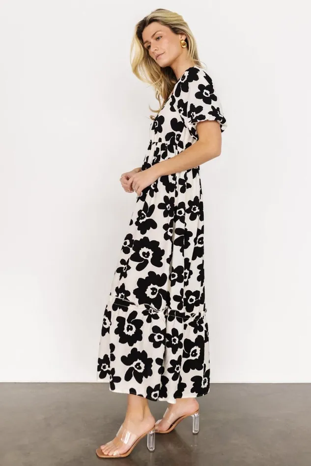 Baltic Born Maxi Dresses Kasey Maxi Dress Black Ivory Print 8211 Women Baltic Born Maxi Dresses Kasey Maxi Dress Black Ivory Print 8211 Women