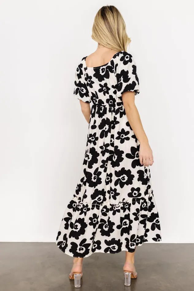 Baltic Born Maxi Dresses Kasey Maxi Dress Black Ivory Print 8211 Women Baltic Born Maxi Dresses Kasey Maxi Dress Black Ivory Print 8211 Women