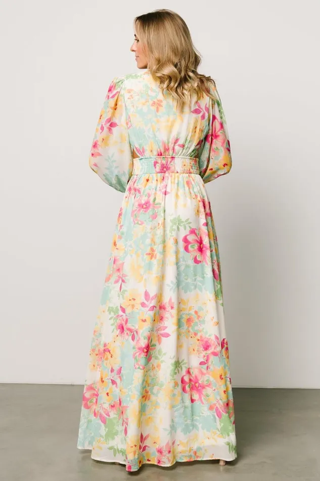 Baltic Born Maxi Dresses Lancaster Maxi Dress Ivory Multi Floral 8211 Women Baltic Born Maxi Dresses Lancaster Maxi Dress Ivory Multi Floral 8211 Women