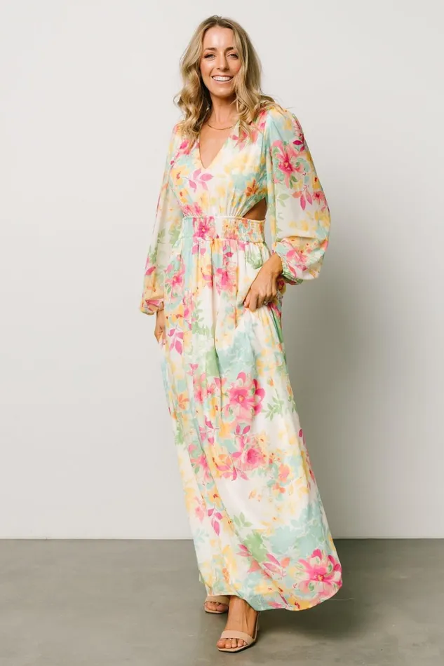 Baltic Born Maxi Dresses Lancaster Maxi Dress Ivory Multi Floral 8211 Women Baltic Born Maxi Dresses Lancaster Maxi Dress Ivory Multi Floral 8211 Women