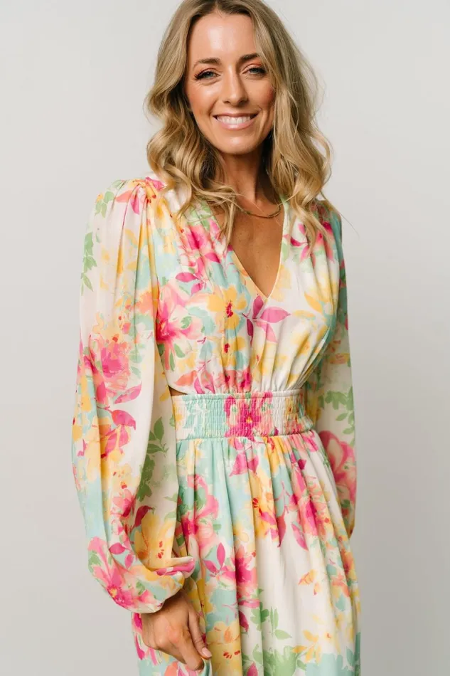 Baltic Born Maxi Dresses Lancaster Maxi Dress Ivory Multi Floral 8211 Women Baltic Born Maxi Dresses Lancaster Maxi Dress Ivory Multi Floral 8211 Women