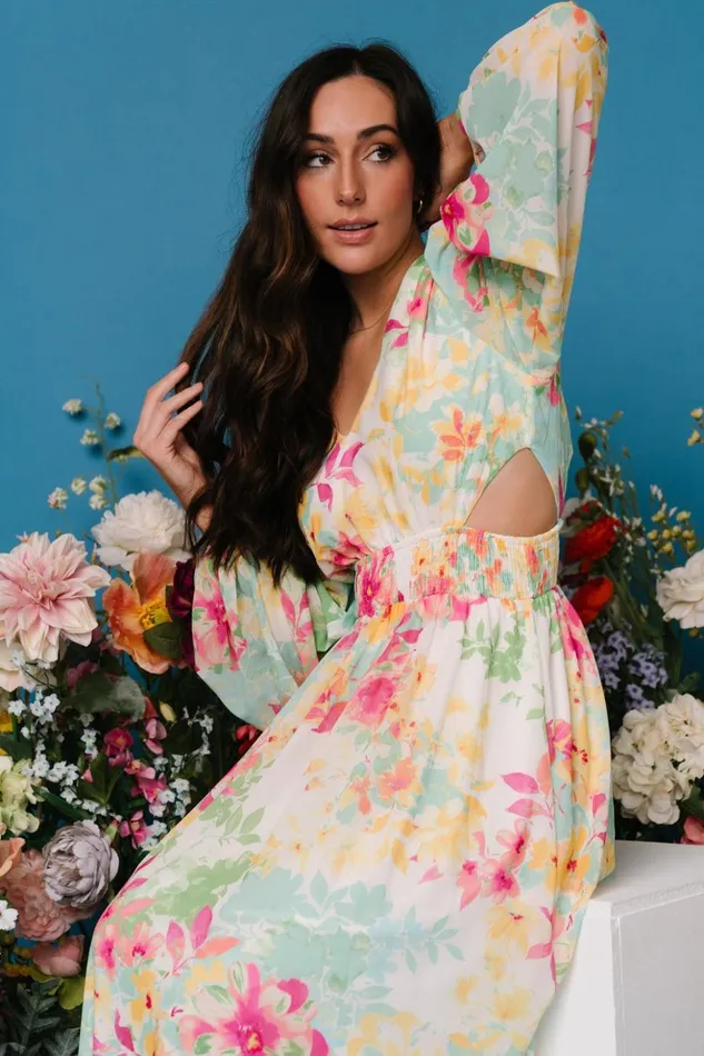 Baltic Born Maxi Dresses Lancaster Maxi Dress Ivory Multi Floral 8211 Women Baltic Born Maxi Dresses Lancaster Maxi Dress Ivory Multi Floral 8211 Women