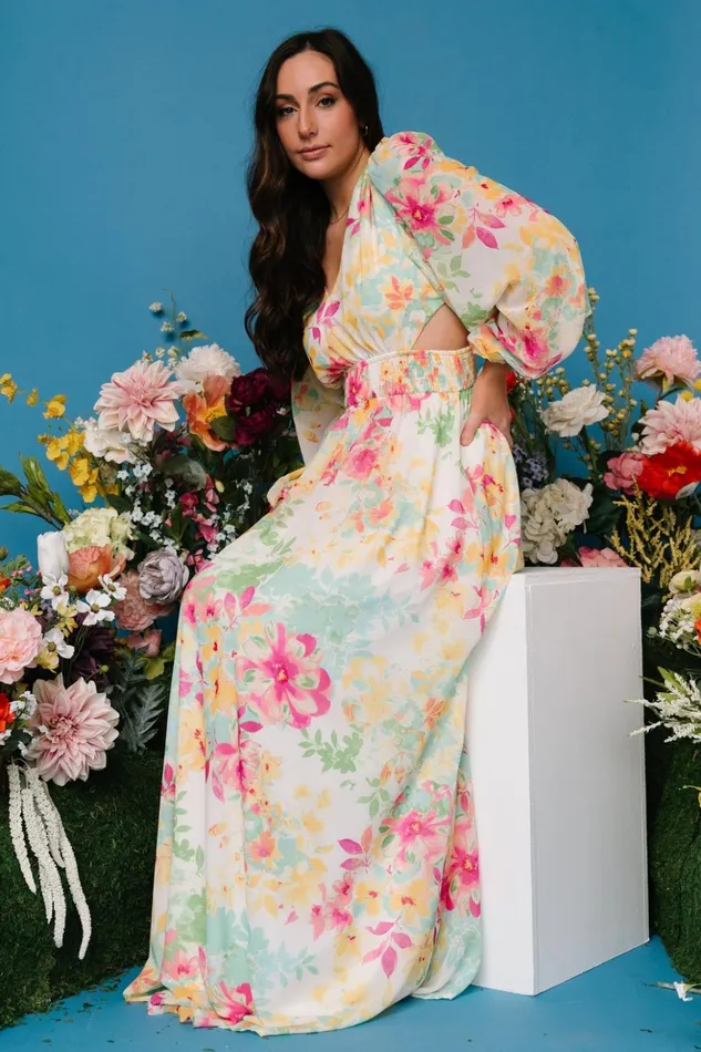 Baltic Born Maxi Dresses Lancaster Maxi Dress Ivory Multi Floral 8211 Women Baltic Born Maxi Dresses Lancaster Maxi Dress Ivory Multi Floral 8211 Women