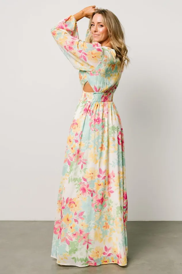 Baltic Born Maxi Dresses Lancaster Maxi Dress Ivory Multi Floral 8211 Women Baltic Born Maxi Dresses Lancaster Maxi Dress Ivory Multi Floral 8211 Women