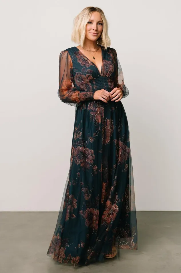 Baltic Born Maxi Dresses Layla Tulle Maxi Dress Copper Blue Metallic 8211 Women Baltic Born Maxi Dresses Layla Tulle Maxi Dress Copper Blue Metallic 8211 Women