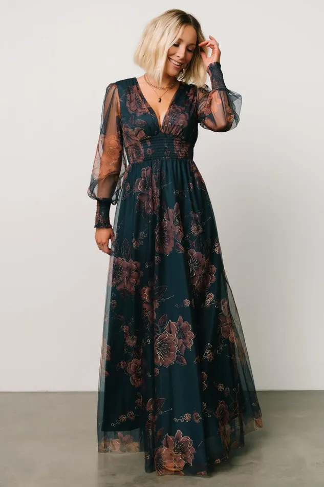 Baltic Born Maxi Dresses Layla Tulle Maxi Dress Copper Blue Metallic 8211 Women Baltic Born Maxi Dresses Layla Tulle Maxi Dress Copper Blue Metallic 8211 Women