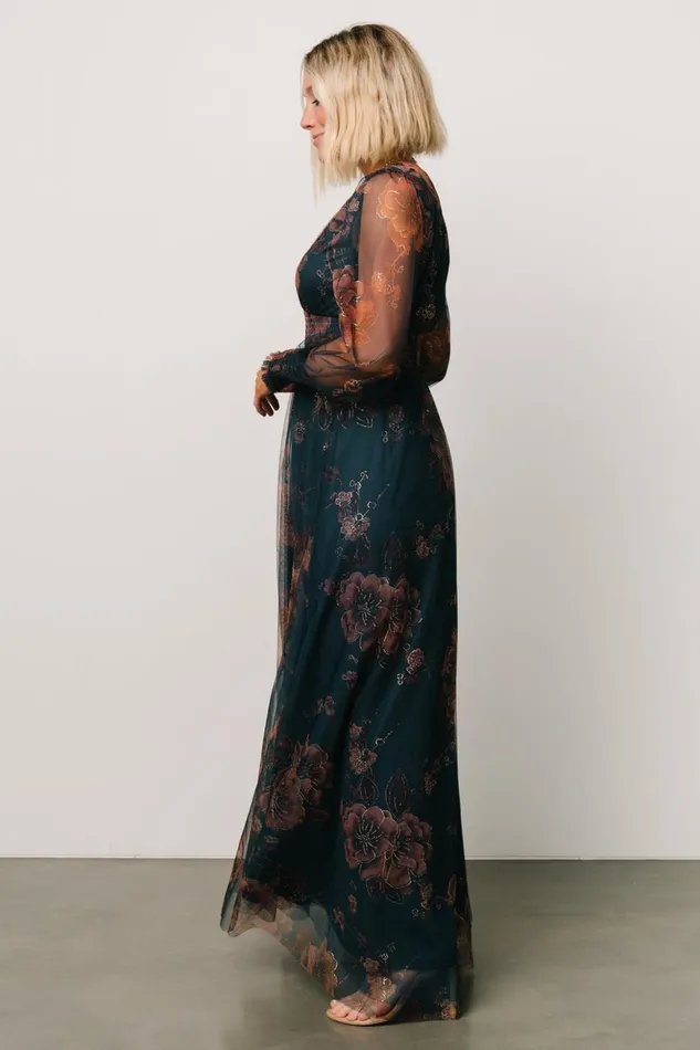 Baltic Born Maxi Dresses Layla Tulle Maxi Dress Copper Blue Metallic 8211 Women Baltic Born Maxi Dresses Layla Tulle Maxi Dress Copper Blue Metallic 8211 Women