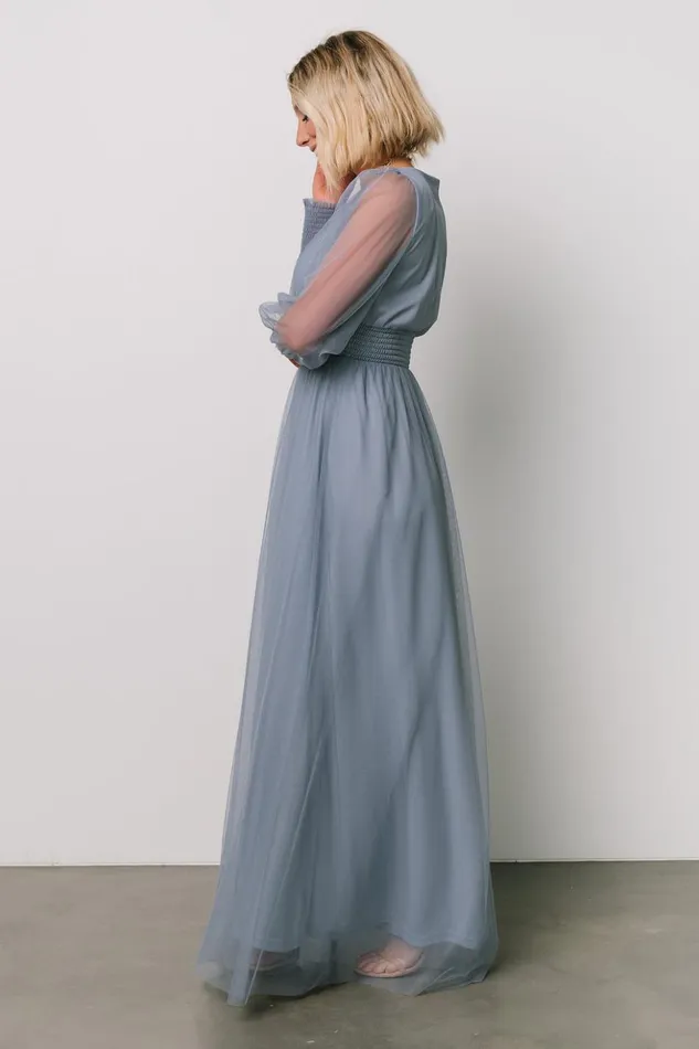 Baltic Born Maxi Dresses Layla Tulle Maxi Dress Whisper Blue 8211 Women Baltic Born Maxi Dresses Layla Tulle Maxi Dress Whisper Blue 8211 Women