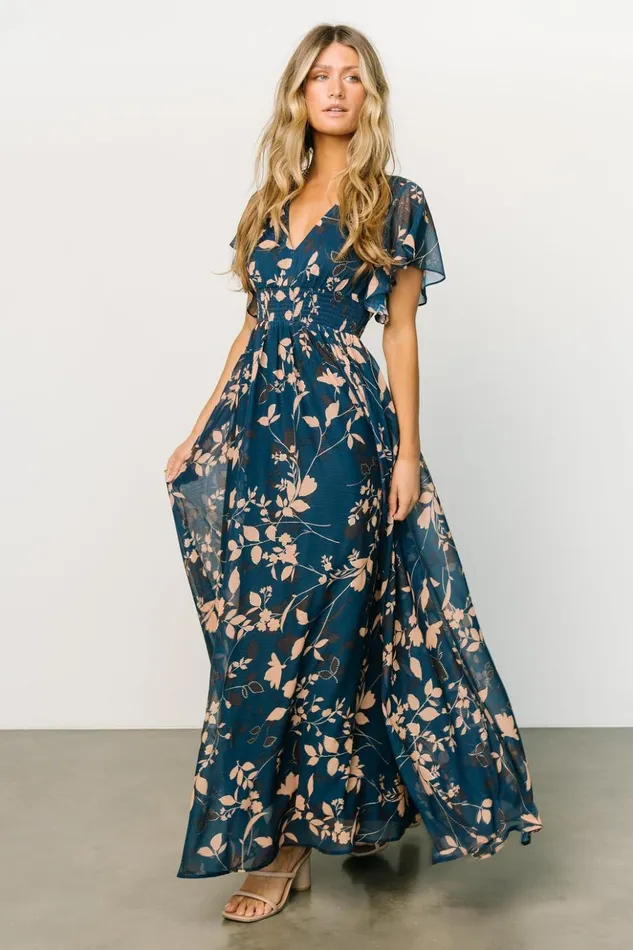 Baltic Born Maxi Dresses Lynlee Metallic Maxi Dress Topaz 8211 Women Baltic Born Maxi Dresses Lynlee Metallic Maxi Dress Topaz 8211 Women
