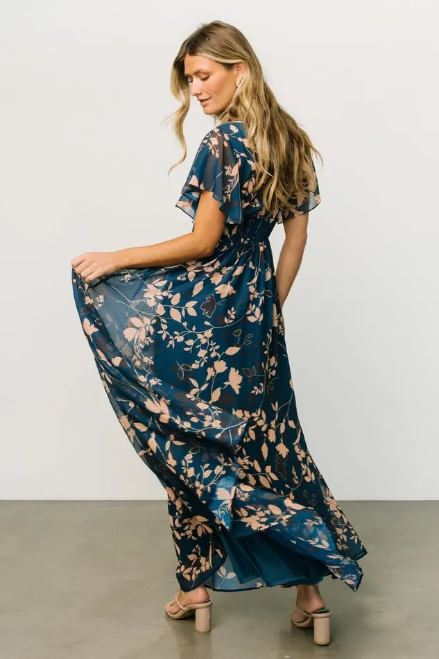 Baltic Born Maxi Dresses Lynlee Metallic Maxi Dress Topaz 8211 Women Baltic Born Maxi Dresses Lynlee Metallic Maxi Dress Topaz 8211 Women