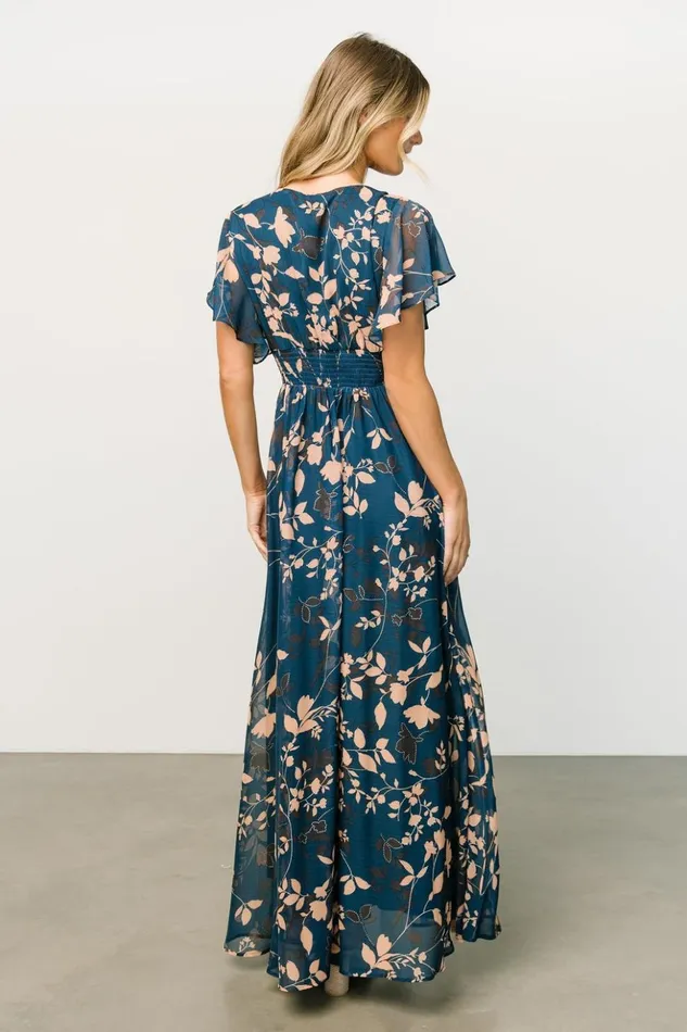 Baltic Born Maxi Dresses Lynlee Metallic Maxi Dress Topaz 8211 Women Baltic Born Maxi Dresses Lynlee Metallic Maxi Dress Topaz 8211 Women