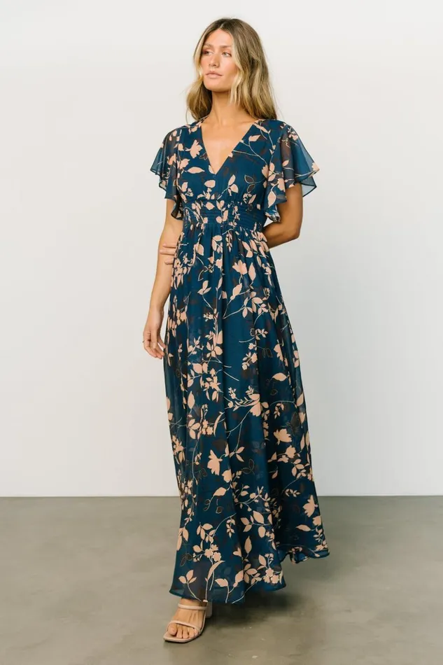 Baltic Born Maxi Dresses Lynlee Metallic Maxi Dress Topaz 8211 Women Baltic Born Maxi Dresses Lynlee Metallic Maxi Dress Topaz 8211 Women