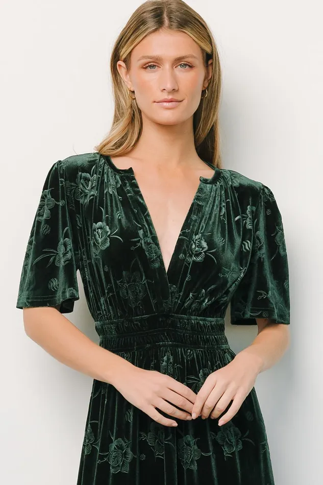Baltic Born Maxi Dresses Magliato Embossed Velvet Maxi Dress Green 8211 Women Baltic Born Maxi Dresses Magliato Embossed Velvet Maxi Dress Green 8211 Women