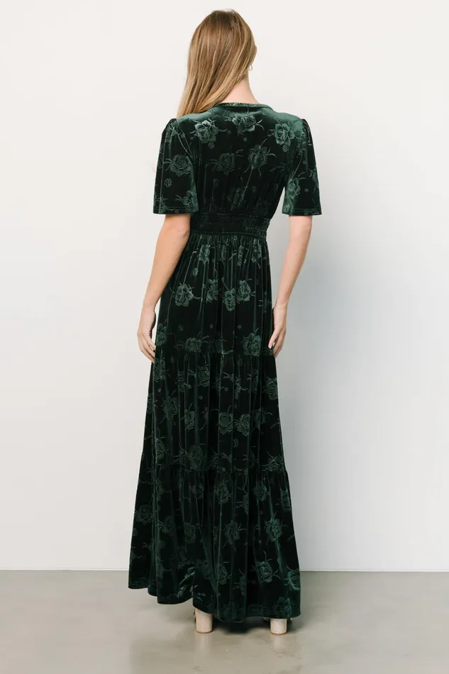 Baltic Born Maxi Dresses Magliato Embossed Velvet Maxi Dress Green 8211 Women Baltic Born Maxi Dresses Magliato Embossed Velvet Maxi Dress Green 8211 Women