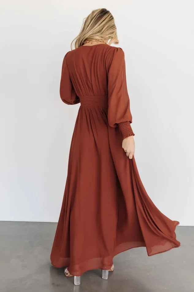 Baltic Born Maxi Dresses Olivia Maxi Dress Cinnamon 8211 Women Baltic Born Maxi Dresses Olivia Maxi Dress Cinnamon 8211 Women