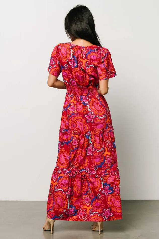 Baltic Born Maxi Dresses Palmer Tiered Maxi Dress Multi Floral 8211 Women Baltic Born Maxi Dresses Palmer Tiered Maxi Dress Multi Floral 8211 Women