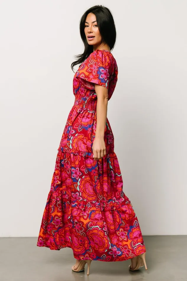 Baltic Born Maxi Dresses Palmer Tiered Maxi Dress Multi Floral 8211 Women Baltic Born Maxi Dresses Palmer Tiered Maxi Dress Multi Floral 8211 Women